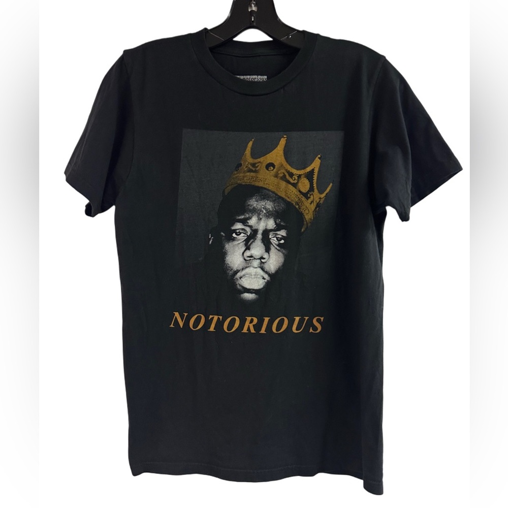 Notorious is BIG Biggie Smalls Black T-Shirt Size S